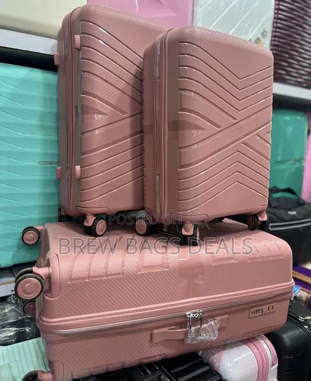 Purely Anticrack 3set Rosegold Suitcase for Traveling · Photo 1