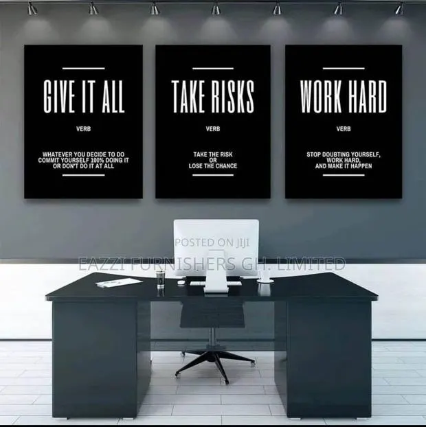 3 Sets Pieces Motivational Wall Arts Canvas Frames · Photo 1