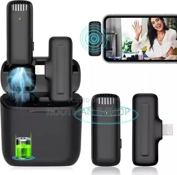 Wireless Microphone for iPhone, Mini Lapel Mic for Recording · Photo 1