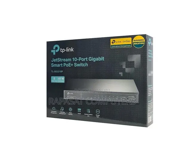 Tplink Tl-Sg2210p 8 Port Gigabit Smart Poe With 2 SFP Slots · Photo 1