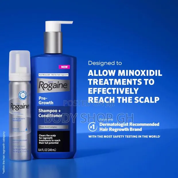Rogaine Minoxidil Foam + Rogaine Hair Regrowth Shampoo · Photo 1