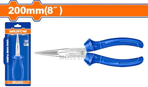 Wadfow Long Nose Pliers 8" - Plastic - P6c60 - Wpl2928 · Photo 1