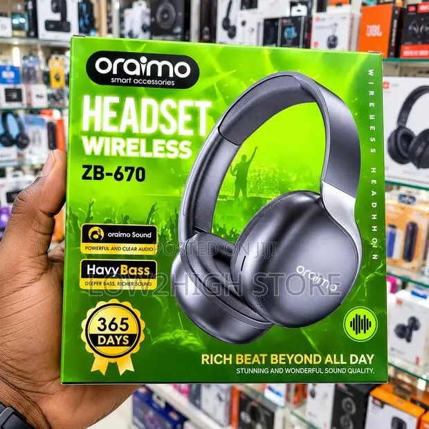 Oraimo ZB-670 Wireless Over-Ear Headphones - Low2High · Photo 1