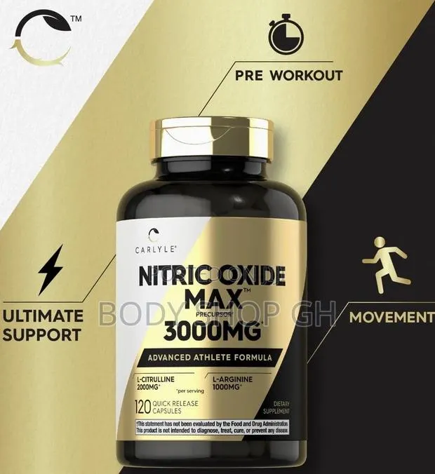Nitric Oxide Max With L-Arginine [ 1000mg ] + L-Citrulline [ 2000mg] · Photo 1