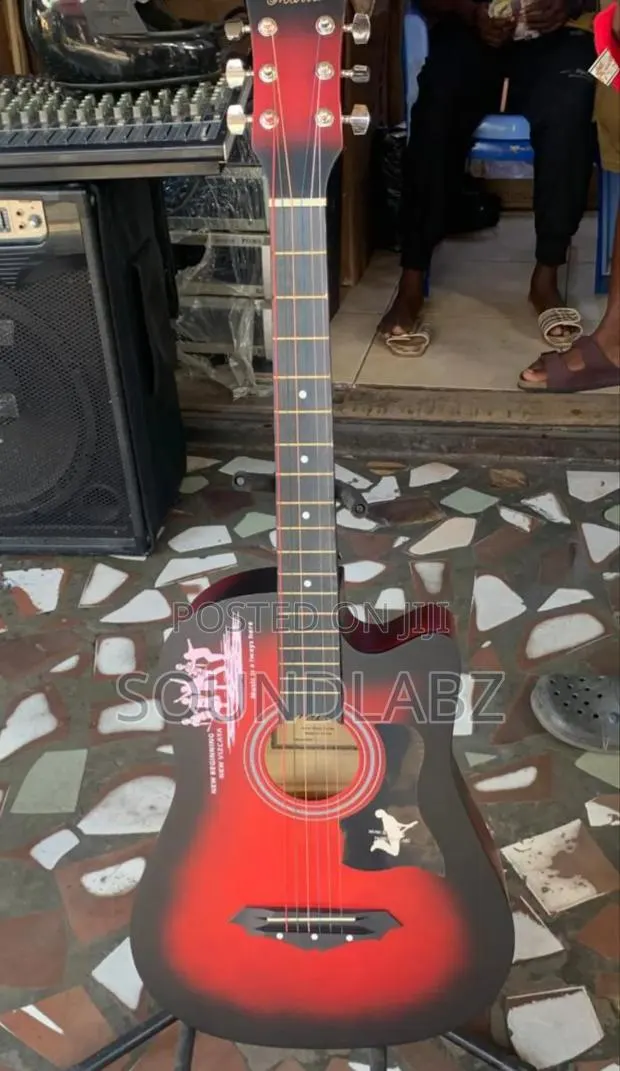 Marias Red Black 38-Inch Beginner Acoustic Guitar · Photo 1