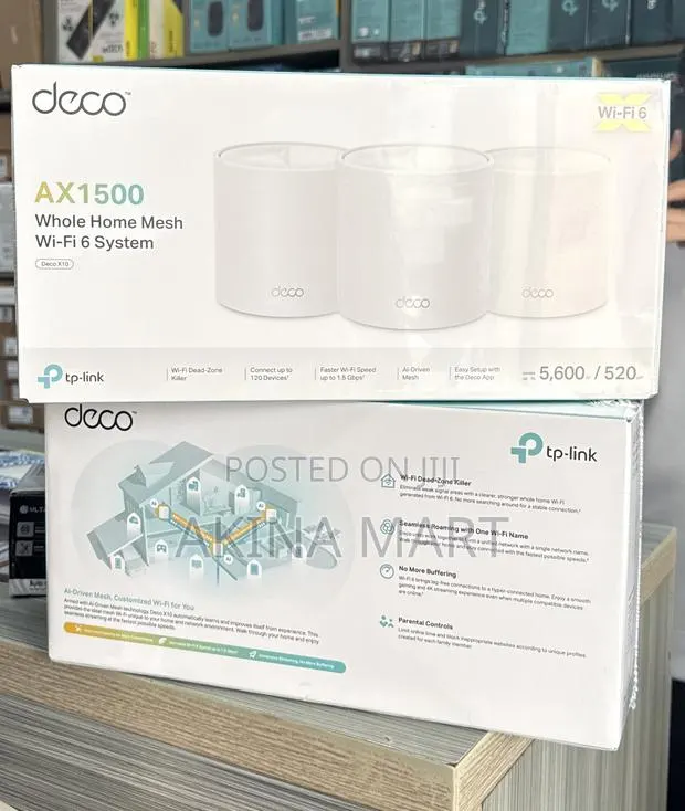 Deco Ax1500 Whole Home Mesh Wi-Fi 6 System Deco X10(3 Pack) · Photo 1