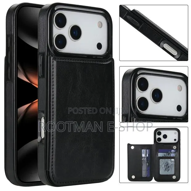 iPhone 17 Pro and Pro Max Genuine Leather iPhone Case With Card Slots · Photo 1