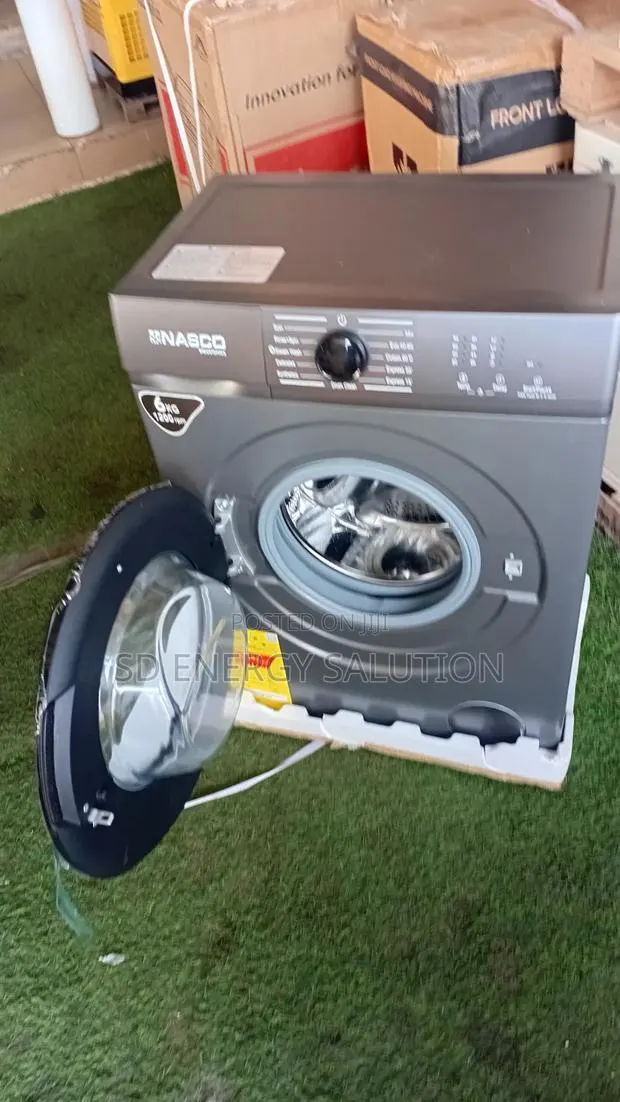 Nasco 6KG Automatic Front Load Washer – Energy Efficient · Photo 1
