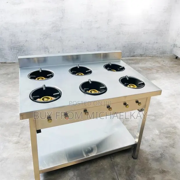 Stainless 6 Burners Gas Cooker