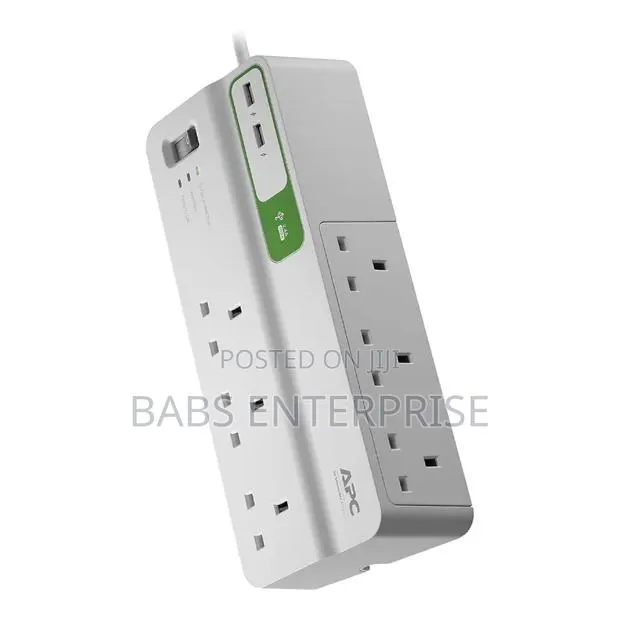 Apc Surge Arrest Essential Surge Protector Ac 230v 8output Pm6u-Uk · Photo 1