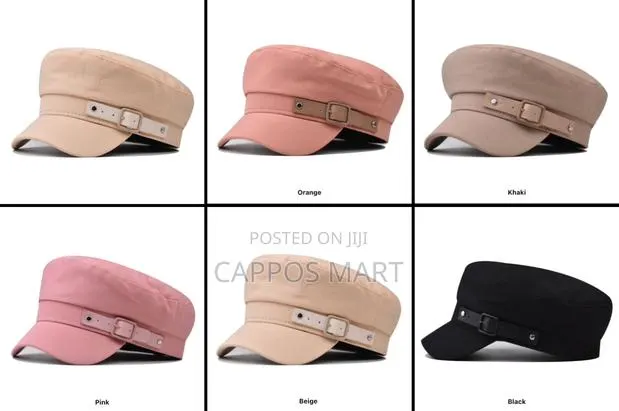 Unisex Cotton Beret/ Captain/ Baker Boy Cap · Photo 1