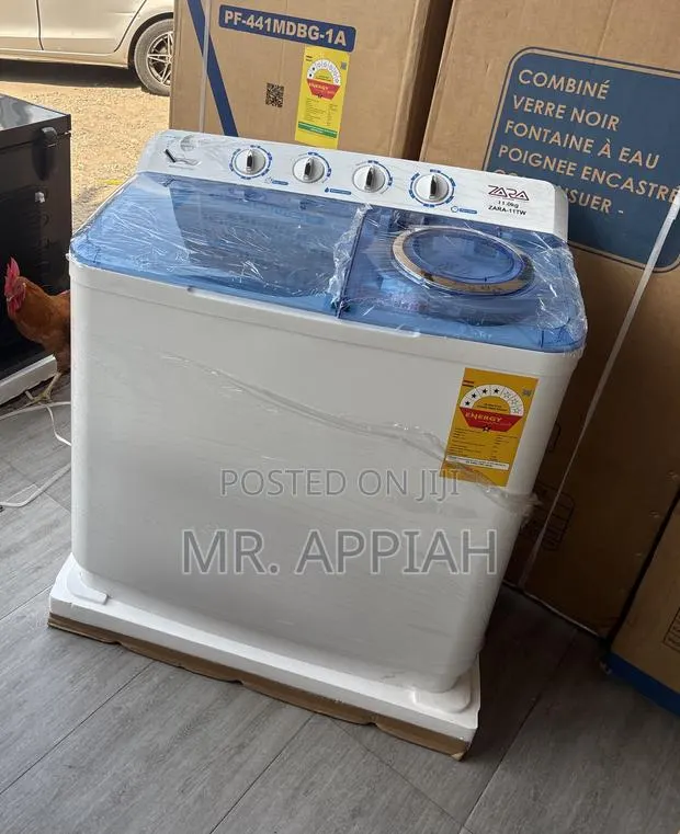 Highly Efficiency Zara 11kg Spin Dry Electric Washing Machine(White). · Photo 1