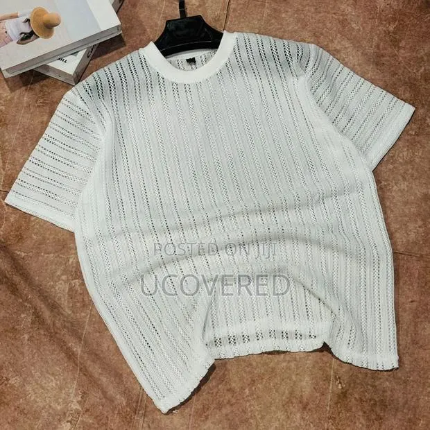 Men’S Mesh Top Short Sleeve Fitted Muscle Shirt · Photo 1