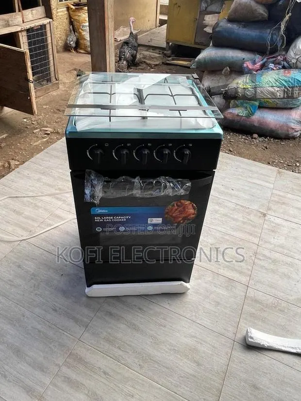 Midea Standing Gas Cooker 4 Burners Large Oven · Photo 1