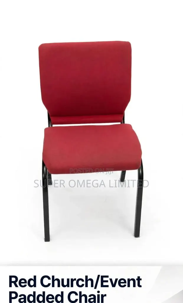 Comfortable Red Padded Event/Church Chairs · Photo 1