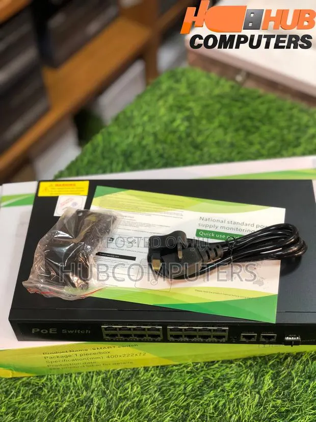 Generic Standard 16 Port Gigabit Poe Switch + 2 Uplink + 1 SFP Port · Photo 3