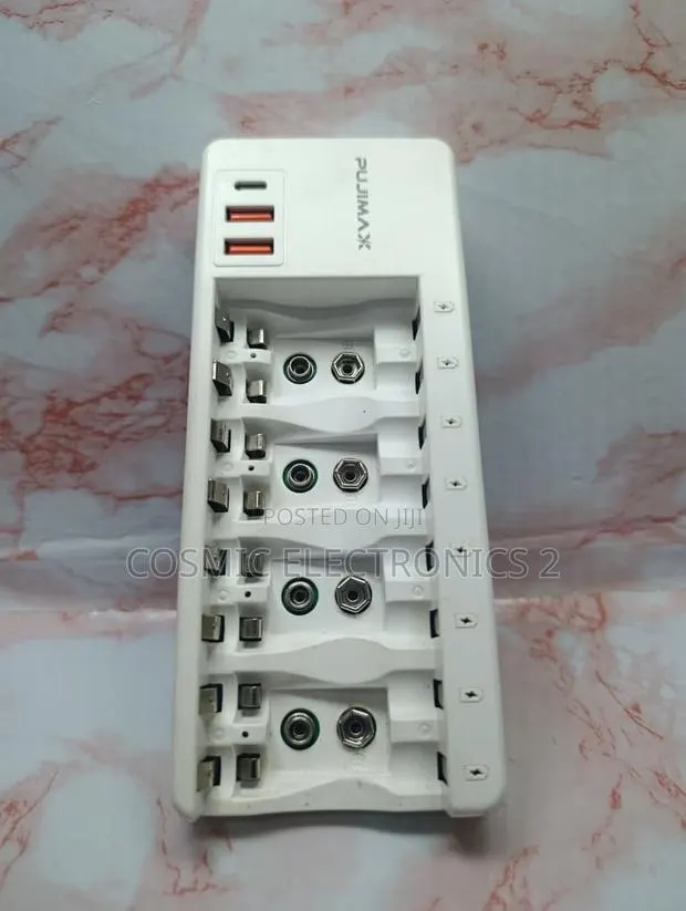 Pujimax PJ-N8006N Smart Battery Charger 8-Slot AA/AAA Ni-Mh/Ni-Cd 9V · Photo 1