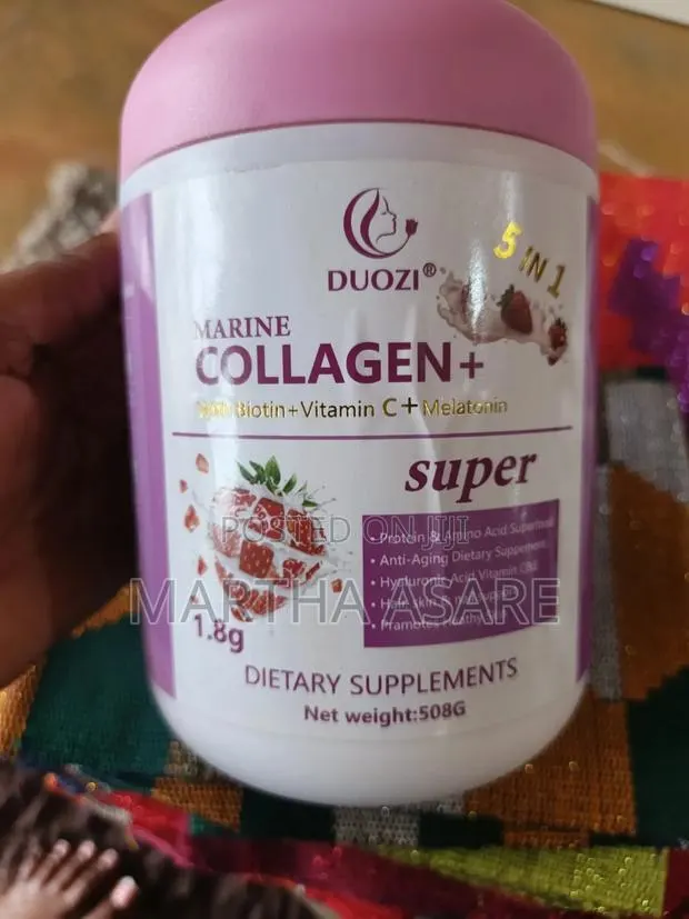 Duozi Marine Collagen+ 5-in-1 With Biotin, Vitamin C Melatonin 508g · Photo 1