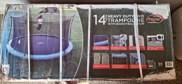 Propel 14 Foot Heavy- Dutty Pro Trampoline With Basketball Hoop · Photo 2