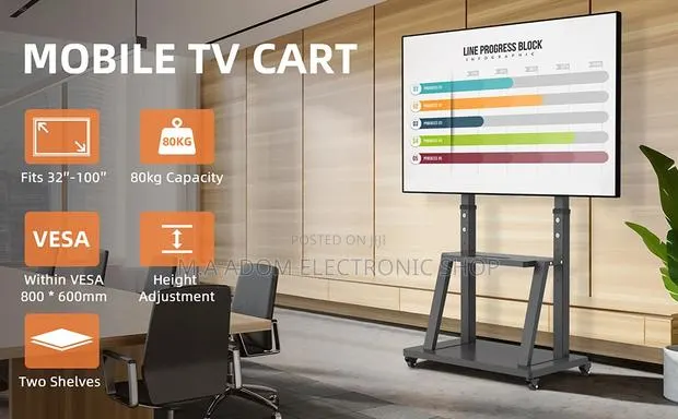 Movable Tv Cart for Tv Between 32”-100” · Photo 1