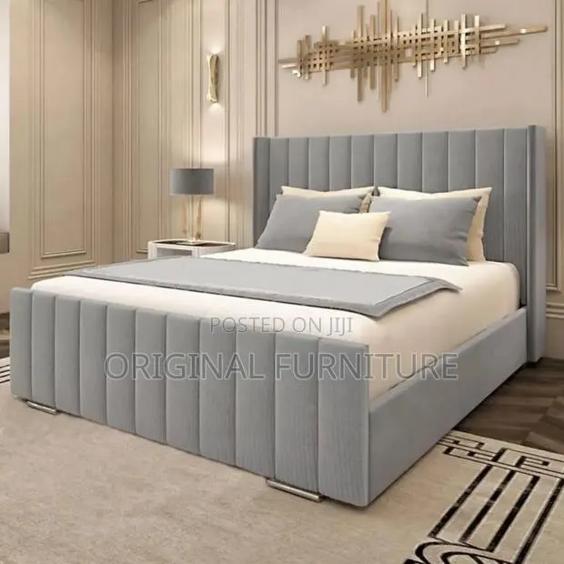 Queen Size Bed Frame and Mattress · Photo 1