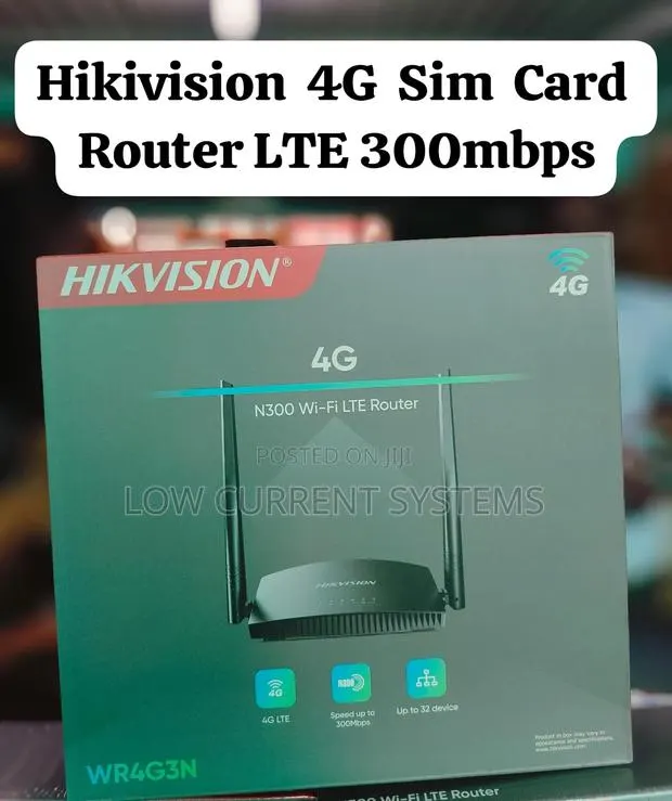 Hikivision 4g Sim Router 300mbps Wireless 4g Router · Photo 1