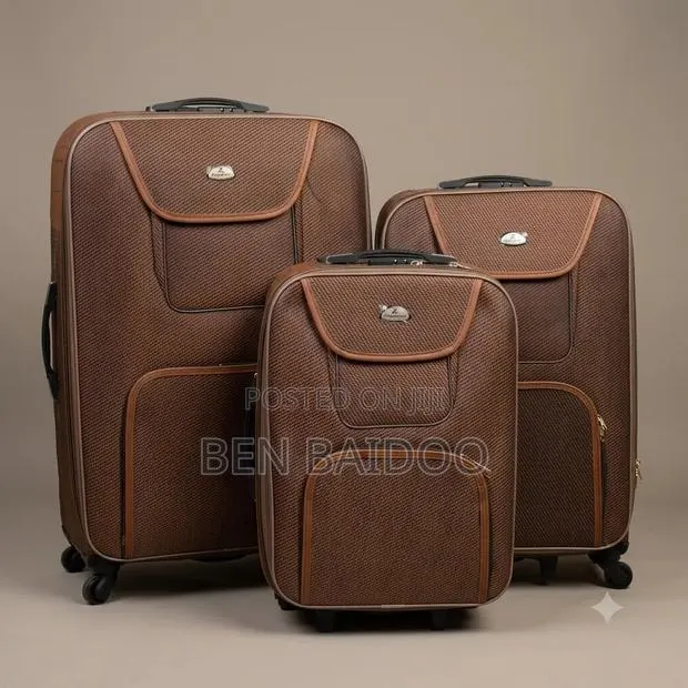 Travel Suitcase 3-Pieces (Fabric) · Photo 1