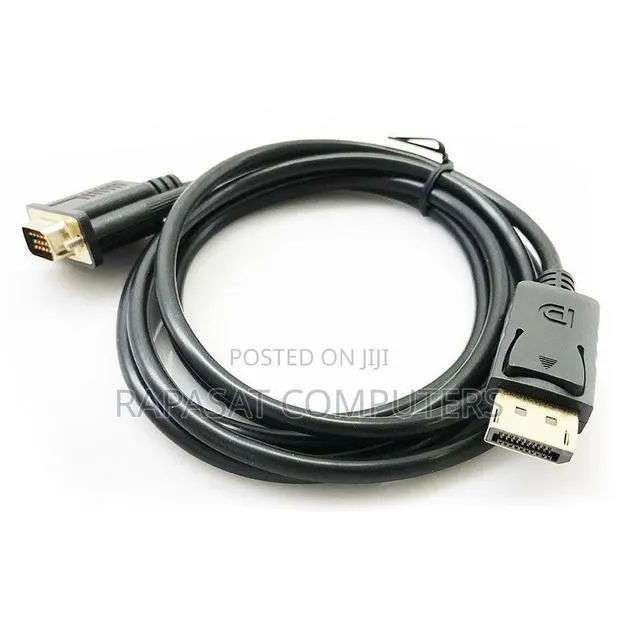 1.8m Displayport (Dp) Male to Vga Male Cable · Photo 1