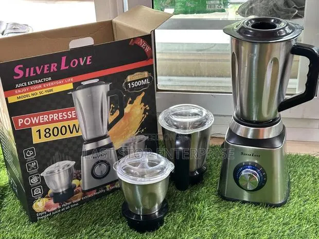 Silver Love Stainless 3 in 1 Blender · Photo 1