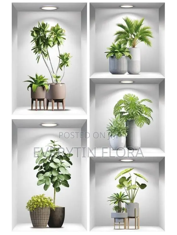 3d Plant Wall Sticker Decal · Photo 1