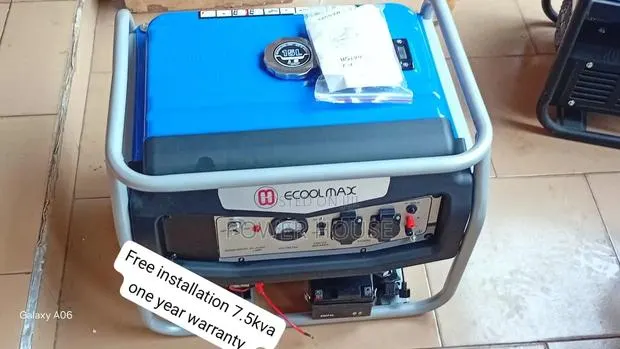 ECOOLMAX 7.5kVA 8500W Key Start Petrol Generator 7.5kva · Photo 1