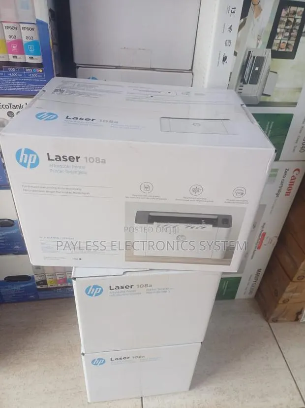 HP Laser 108a Printer, Single Function, Print, · Photo 1