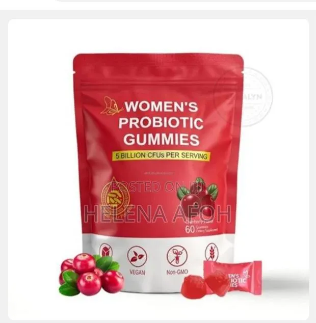 Women's Probiotic Gummies Cranberry Extract Sugar Free 60 Gummies · Photo 1