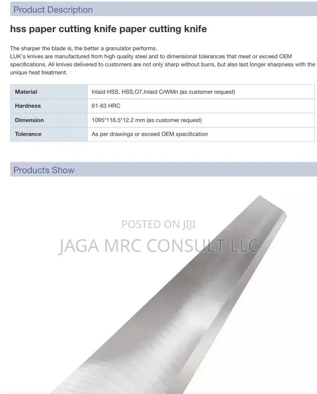 Paper Cutter Blade · Photo 1