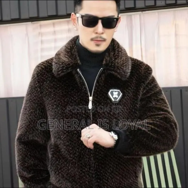 Faux Fur Wave Pattern Jacket · Photo 1