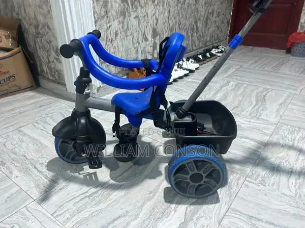 Kids 3-Wheel Tricycle With Parent Push Handle – Strong Stylish · Photo 1