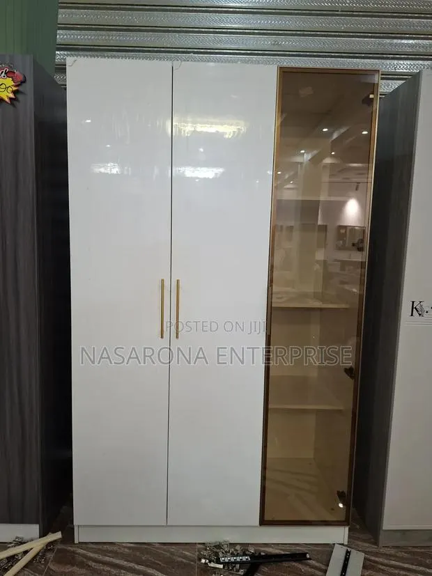 2in 1 Glass Door Wardrobe 120x55x200cm · Photo 1