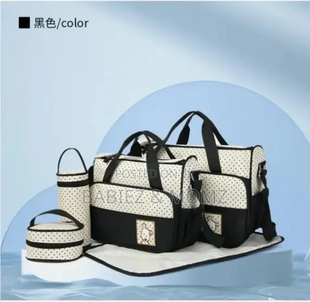 5-piece Baby Diaper Bag Set – Large Capacity, Durable Stylish · Photo 1