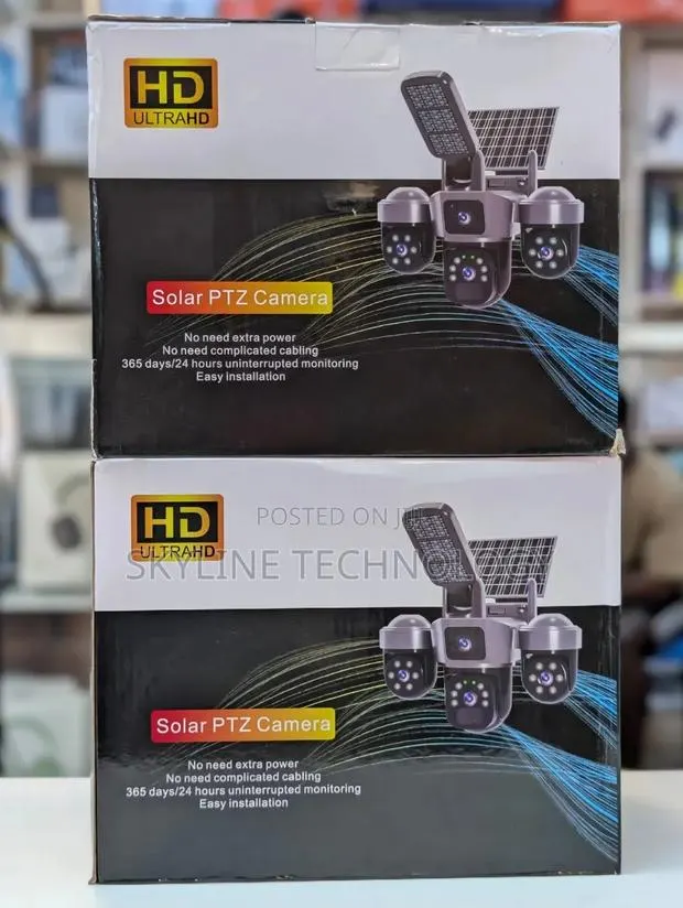 Solar 3 Lens High Quality 4G PTZ Sim CCTV Camera. · Photo 1