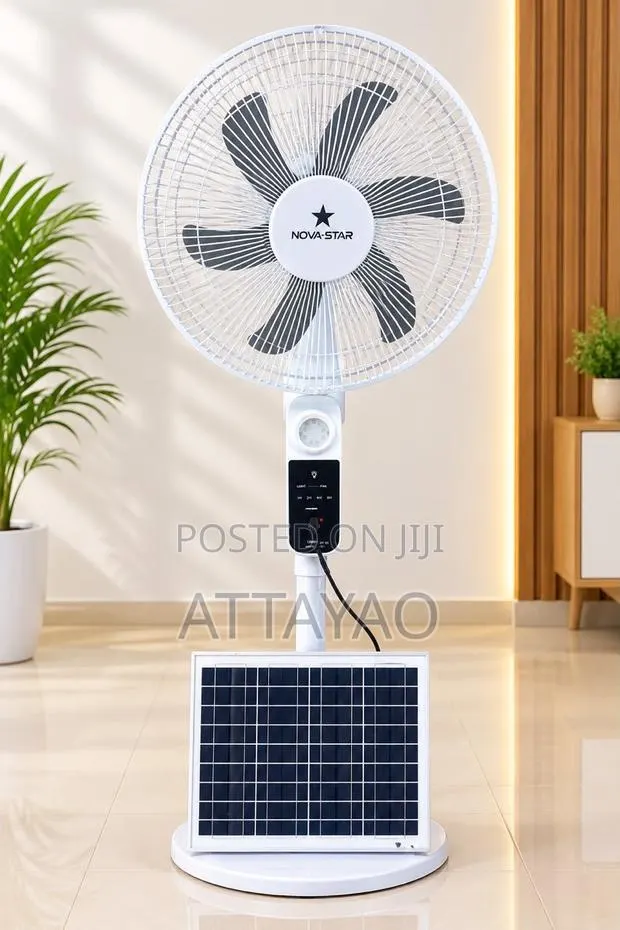 Solar Rechargeable Fan · Photo 1