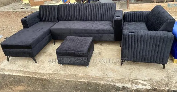 L Shaped Sofa + Center Table + 2 in 1 Sofa(Cash on Delivery) · Photo 1