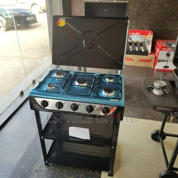 Promon Promotion on Our Best 5 Burner Decakila Gas Stove With Shelf · Photo 1