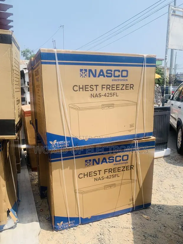 Ultra Modern Sleek Nasco 318 Litres Chest Freezer - NAS-425FL - Silver · Photo 1