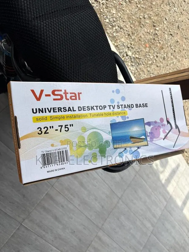 (Low-Profile Alternative to Wall Mounting)V-Star -32" to 75" Leg Stand · Photo 1