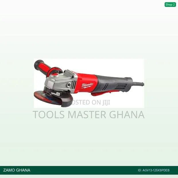 Angle Grinder 1250w 125mm 5 Inch Avs Paddle Switch 4 - Agv13-125xspdeb · Photo 1