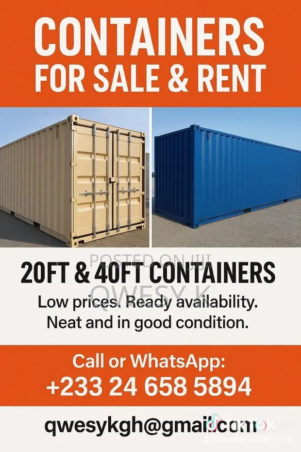 20ft and 40ft Containers for Sale · Photo 1