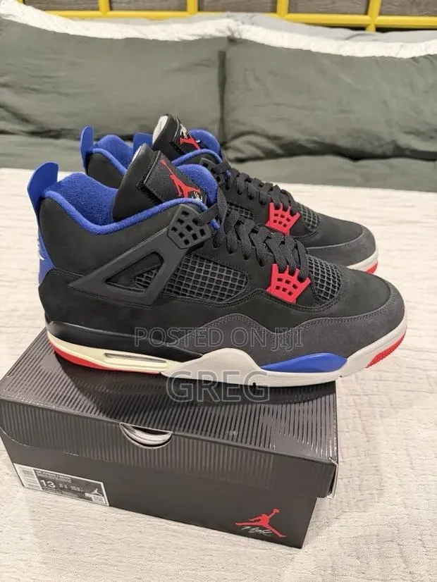 Jordan 4 (Black,red and Blue) · Photo 1