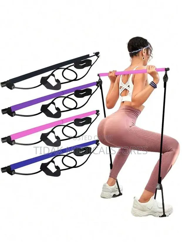 Pilate Bar/Stick/ Yoga Stick With Resistant Band · Photo 1