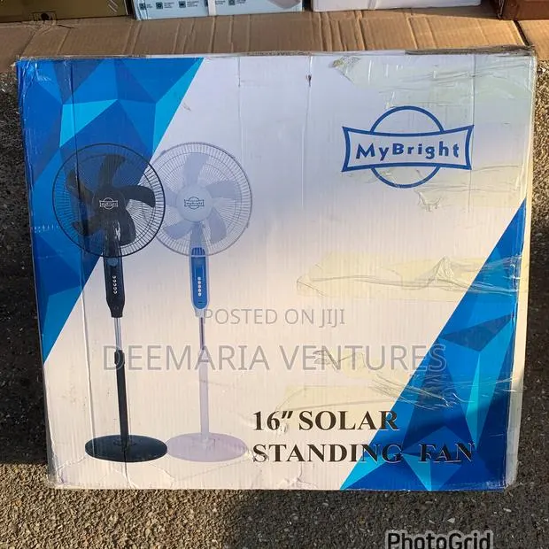 Mybright 16 Inches Rechargeable Solar Fan · Photo 1