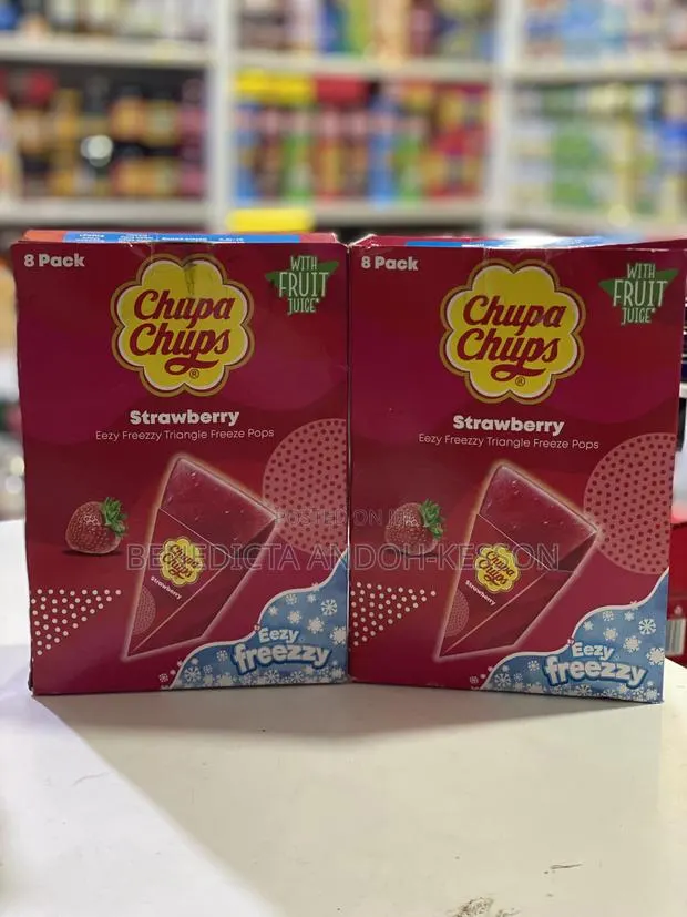 Chupa Chops Strawberries 8pack Freeze Pops · Photo 1